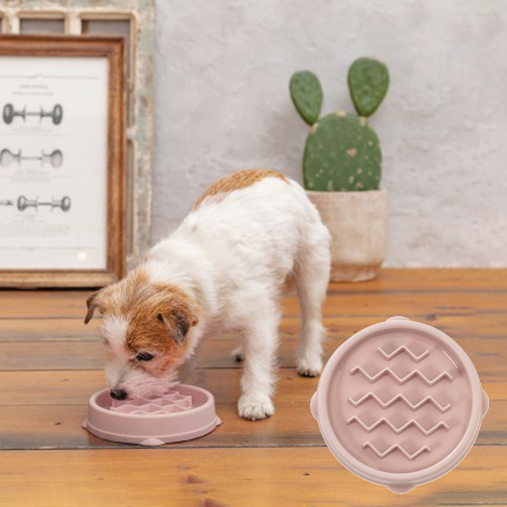 犬用 食べるスピードをスロウダウンフードボウルxs ピンク
