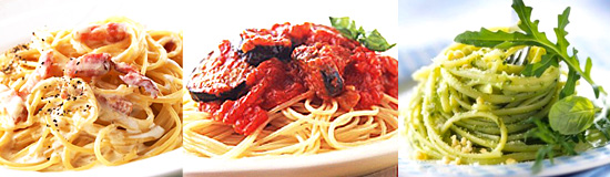 alce nero 有機パスタソースを使ったスパゲッティ調理例