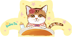 フックティー ベビーキャットカフェ ルイボスティー 3個入り 無香料 ノンカフェイン 日本緑茶センター 三毛猫デザイン