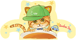 フックティー ベビーキャットカフェ ルイボスティー 3個入り 無香料 ノンカフェイン 日本緑茶センター トラ猫デザイン
