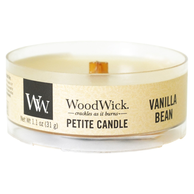 WoodWick プチキャンドル「バニラビーン」 カメヤマキャンドル