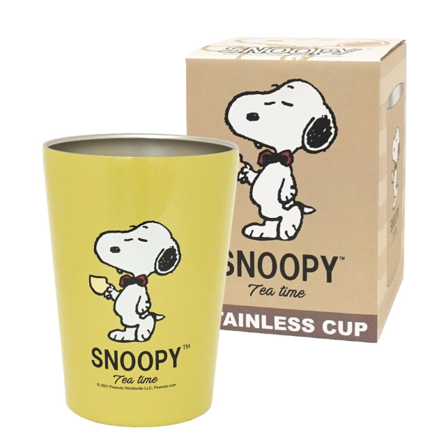 スヌーピー コンビニ ステンレスタンブラー ブラウン 保温・保冷 SNOOPY