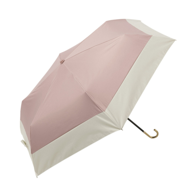 ビコーズ 晴雨兼用傘 折りたたみ傘 PUバイカラー ミニ ピンク UVカット 遮光 B-093502 because