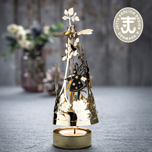Jette Frolich ティーライトホルダー フェアリーゴーラウンド ゴールド JFH040070 イエッテ・フローリッヒ X'mas