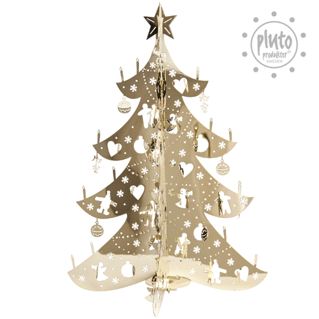 Pluto Produkter テーブルデコレーション クリスマスツリー ゴールド PLT040078 スウェーデン プルートプロダクター X'mas