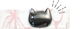 レディース傘 ネコ型スナップボタン Lune jumelle ルナ・ジュメール